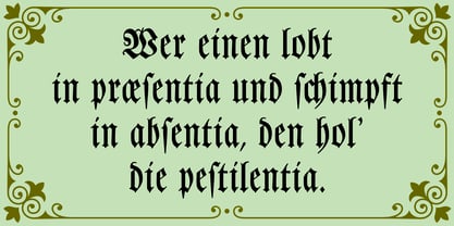 Leibniz Fraktur Fuente Póster 4