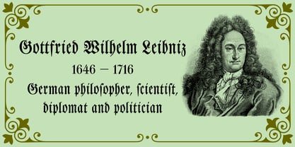 Leibniz Fraktur Font Poster 2