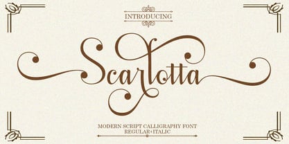 Scarlotta Font Poster 1