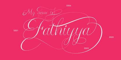 Fathiyya Script Font Poster 3