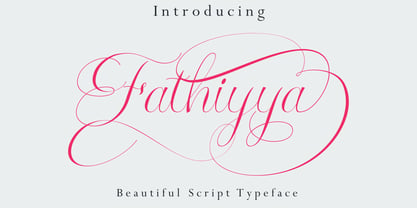 Fathiyya Script Font Poster 1