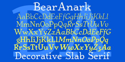 Bear Anark Font Poster 2