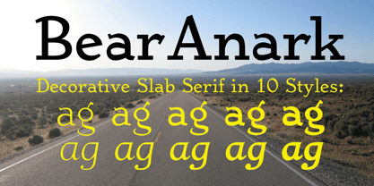 Bear Anark Font Poster 1