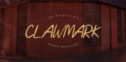 Clawmark Font Poster 1