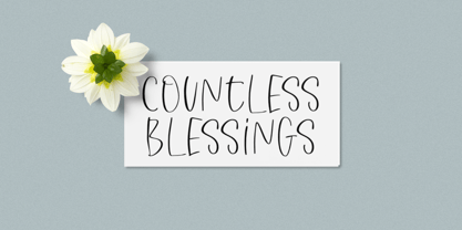 Countless Blessings Font Poster 1