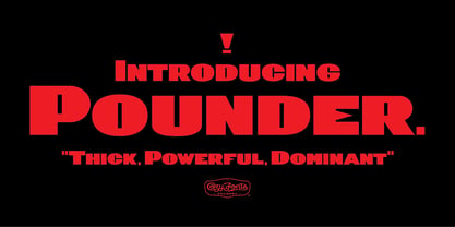 Pounder Font Poster 1