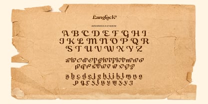 Langlock Font Poster 6