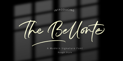 The Bellonte Font Poster 1