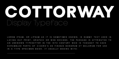 Cottorway Font Poster 2