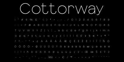 Cottorway Font Poster 6
