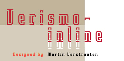 Verismo Inline Font Poster 1