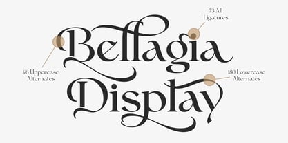 Bellagia Display Font Poster 14