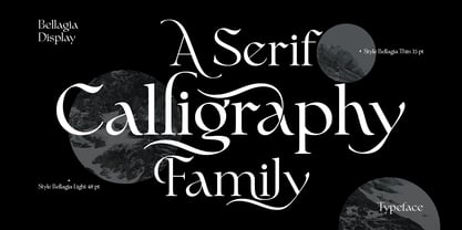 Bellagia Display Font Poster 2