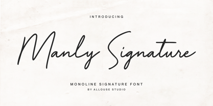 Manly Signature Fuente Póster 1