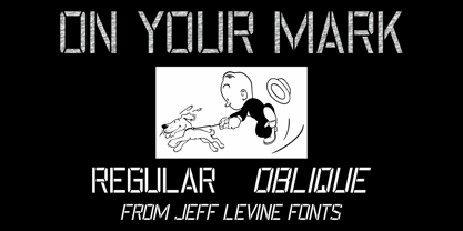 On Your Mark JNL Font Poster 1