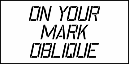 On Your Mark JNL Font Poster 4