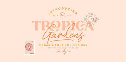 Tropica Gardens Font Poster 1