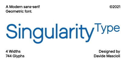 Singularity Type Font Poster 1