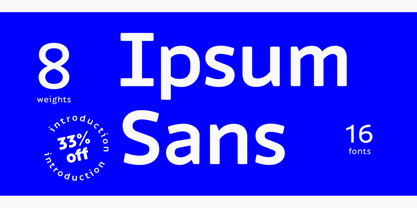 Ipsum Sans Police Poster 13