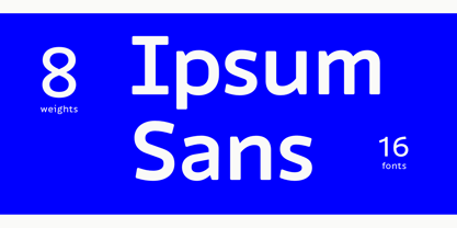 Ipsum Sans Font Poster 1