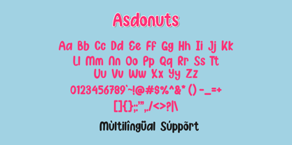 Asdonuts Font Poster 2