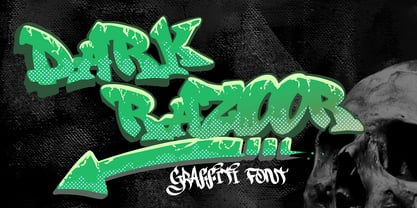 Dark Razoor Graffiti Fuente Póster 1