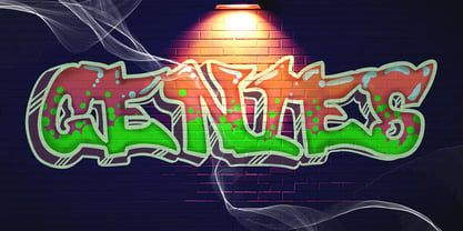 Dark Razoor Graffiti Font Poster 4