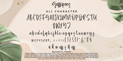 Gossipers Font Poster 9