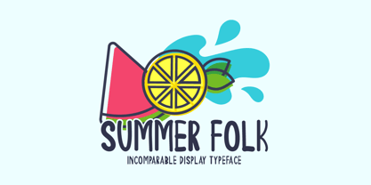 Summer Folk Font Poster 1