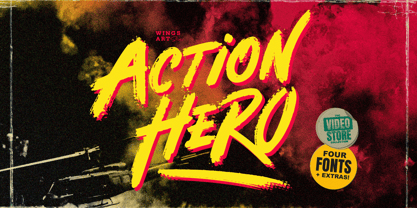 Action Hero Fuente Póster 1