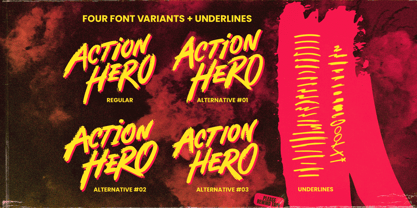 Action Hero Font Poster 4