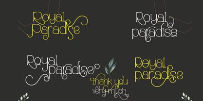 Royal Paradise Font Poster 3