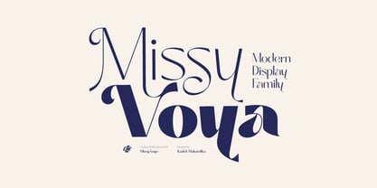 Missy Voya Font Poster 2