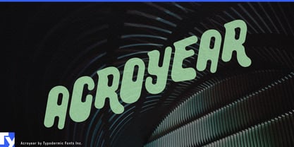 Acroyear Font Poster 1