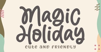 Magic Holiday Font Poster 1