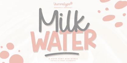 Milk Water Font Poster 1