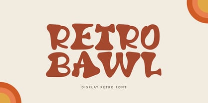 Retro Bawl Font Poster 1