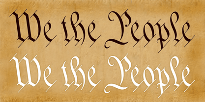 We The People Font Poster 1