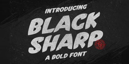 Black Sharp Font Poster 1