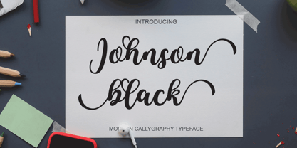 Johnson Black Font Poster 1