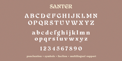 Santer Font Poster 13