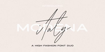 Modena JW Font Duo Font Poster 1