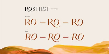 Rosehot Font Poster 15