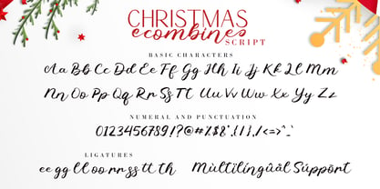 Christmas Combine Script Font Poster 9