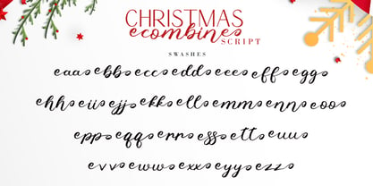 Christmas Combine Script Font Poster 10