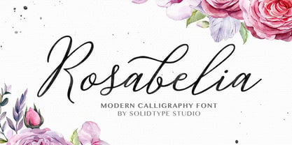 Rosabelia Script Font Poster 1