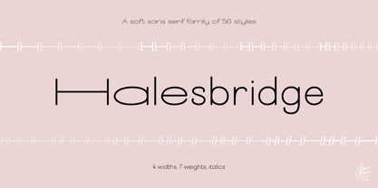 Halesbridge Font Poster 1