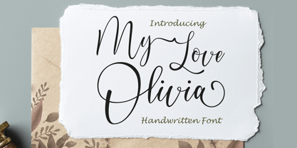 My Love Olivia Font Poster 1