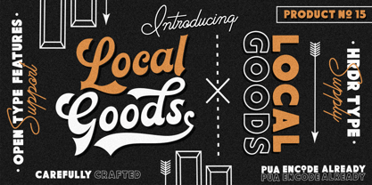 Local Goods Font Poster 1