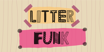 Litter Funk Font Poster 1